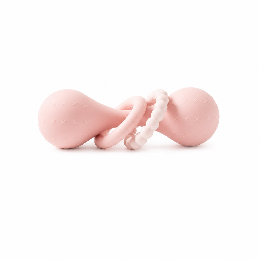 Story Time Collection Baby Silicone Rattle - PINK